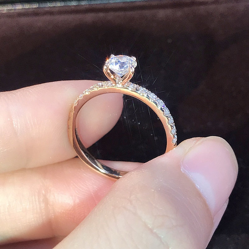 Cubic Zirconia Engagement Ring