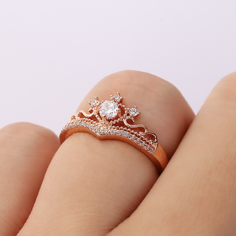 Zircon Crown Ring