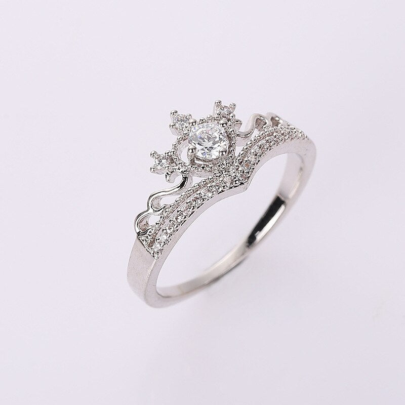 Zircon Crown Ring