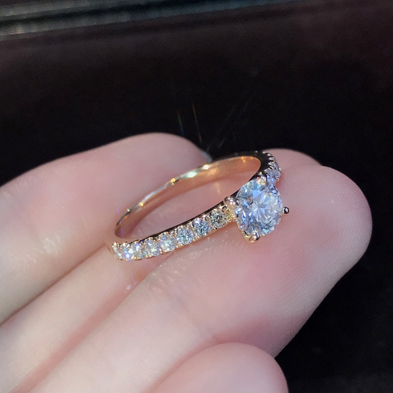 Cubic Zirconia Engagement Ring