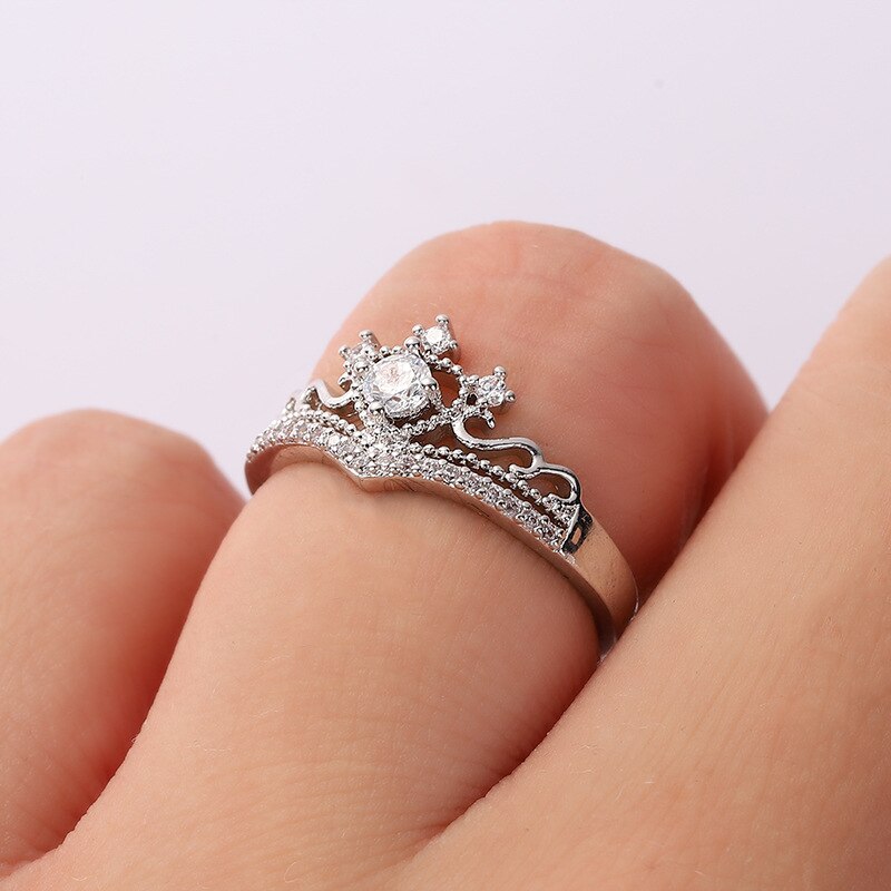 Zircon Crown Ring