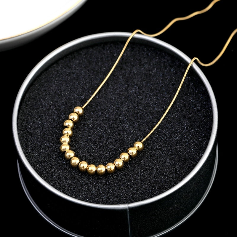 Simple Ball Pendant Necklace