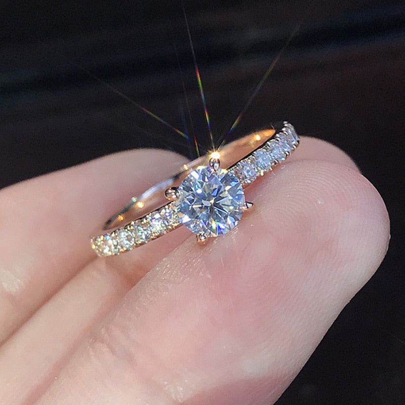 Cubic Zirconia Engagement Ring